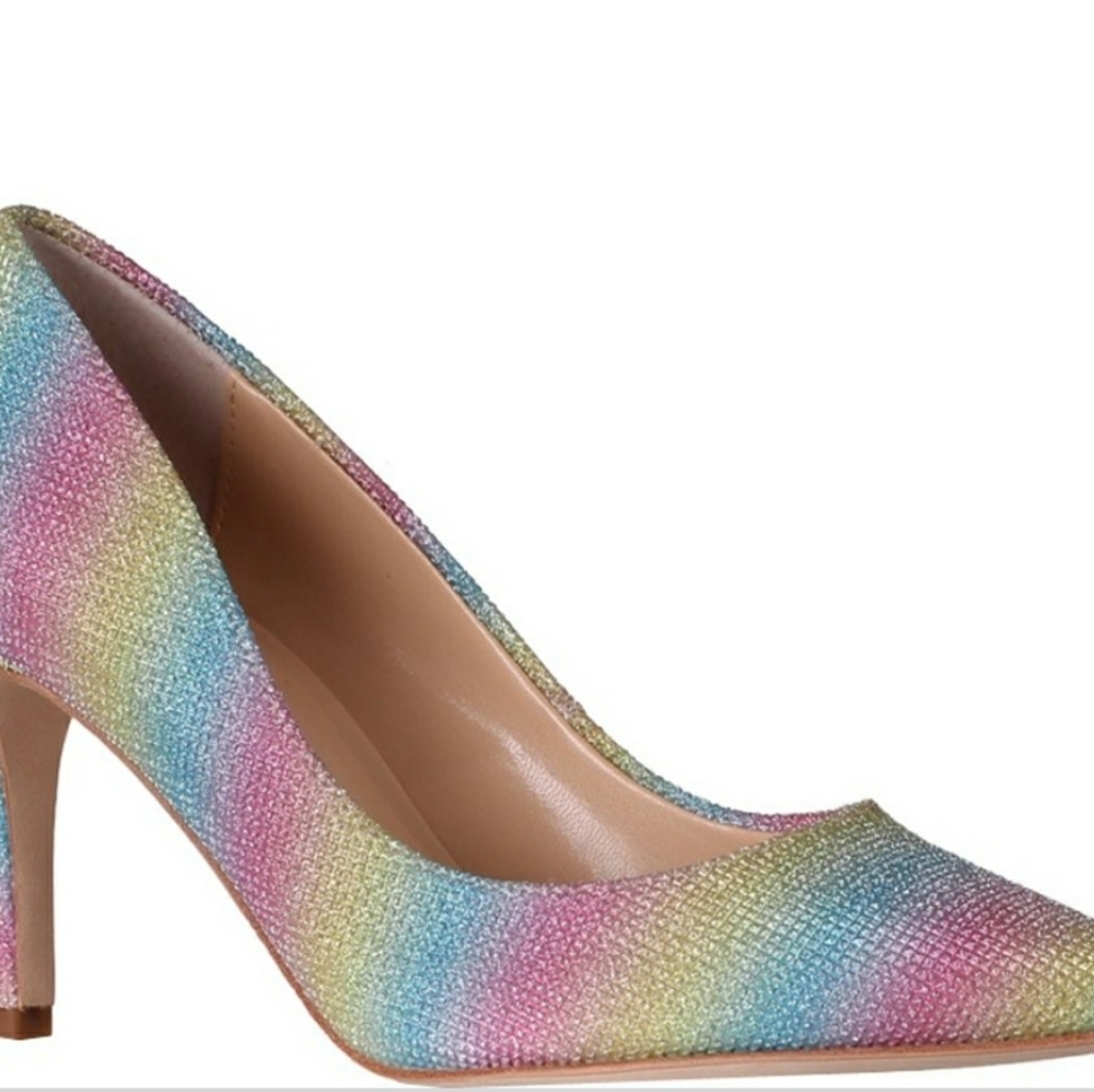 Neiman Marcus Rainbow Glitter Heels 👠